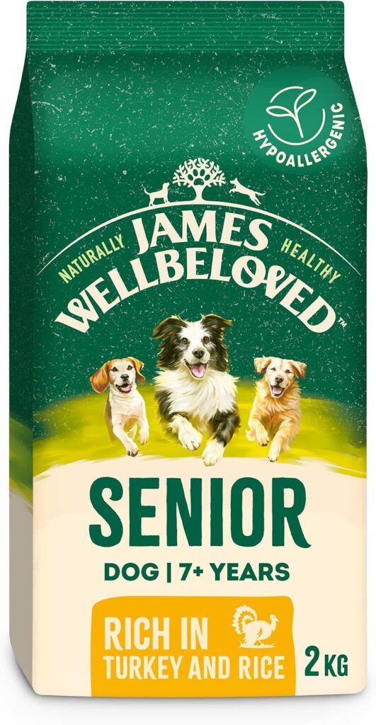 James Wellbeloved Dog Senior Hypoallergenic Dry Food for Older Dogs with Turkey