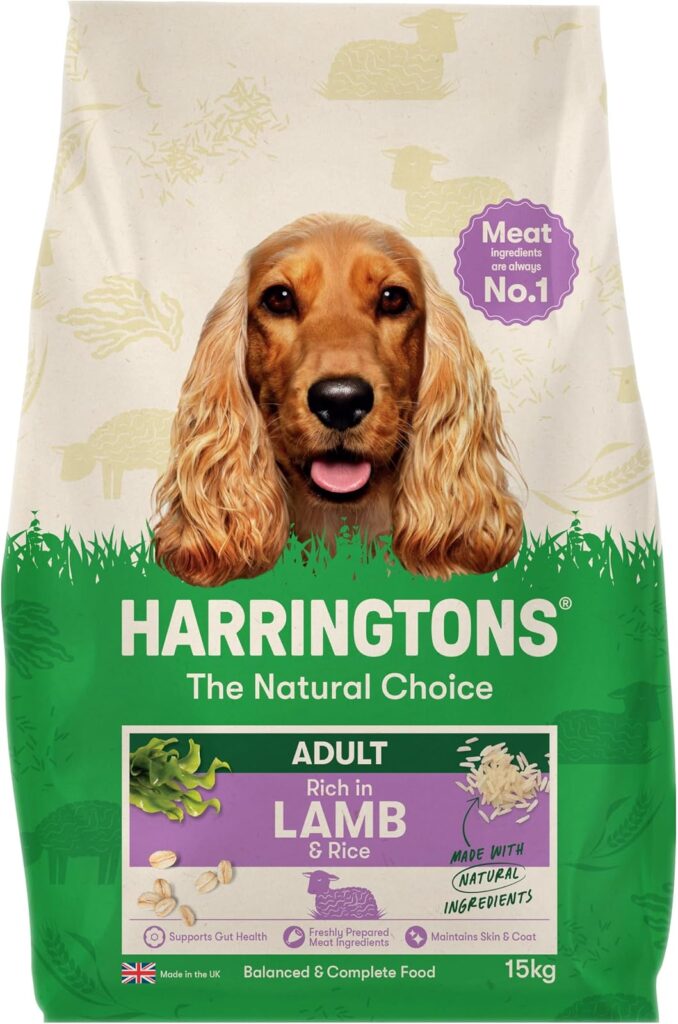 Harringtons Complete Dry Adult Dog Food with Lamb and Rice for Sensitive Stomachs
