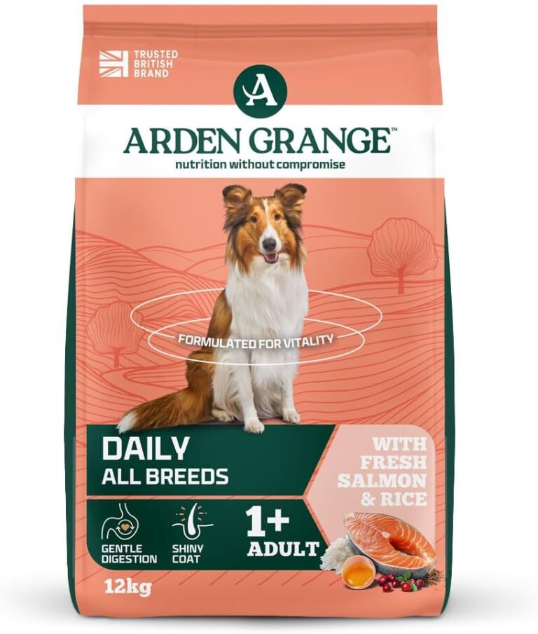 Arden Grange Adult Dry Dog Food with Fresh Salmon and Rice for Sensitive Dogs