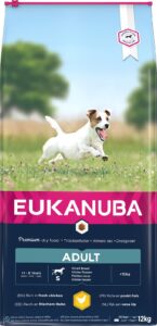 Eukanuba Adult Dog Food for Small Dogs with Fresh Chicken for Healthy Digestion