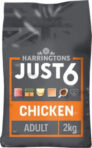 Harringtons Just 6 Slow Baked Grain Free Dog Food for Sensitive Stomachs