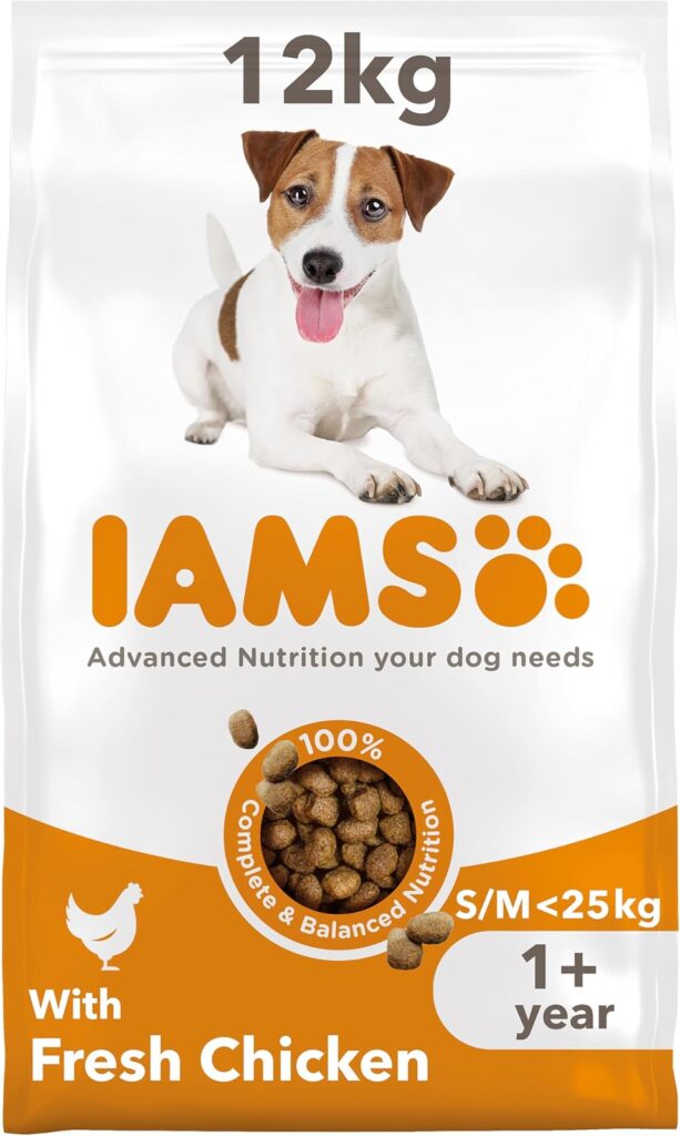 IAMS Adult Small Medium Complete Dry Dog Food with Chicken for Healthy Teeth