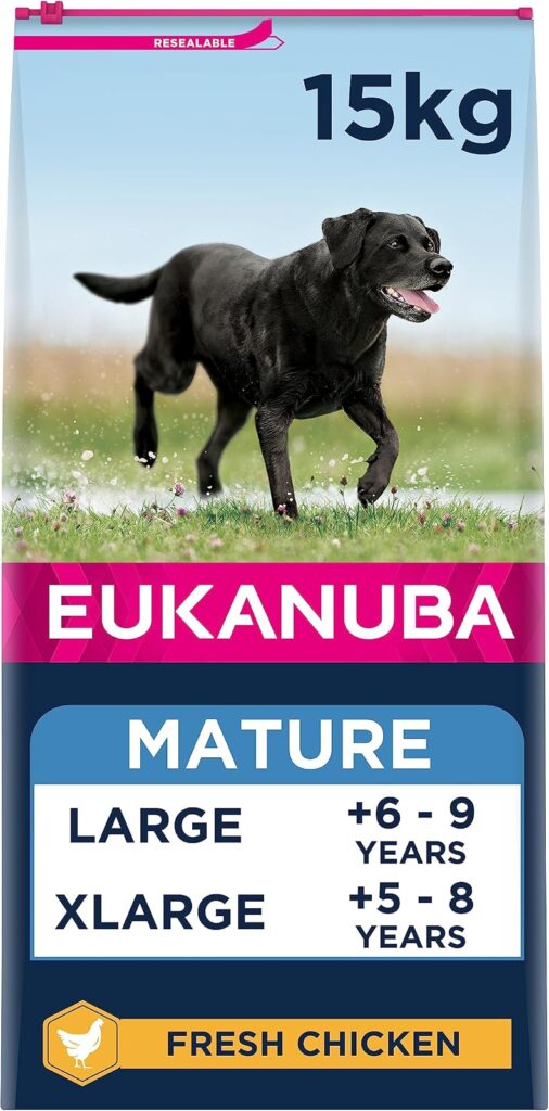 Eukanuba Complete Dry Dog Food for Mature Seniors Large Breeds with Fresh Chicken for Joint Support