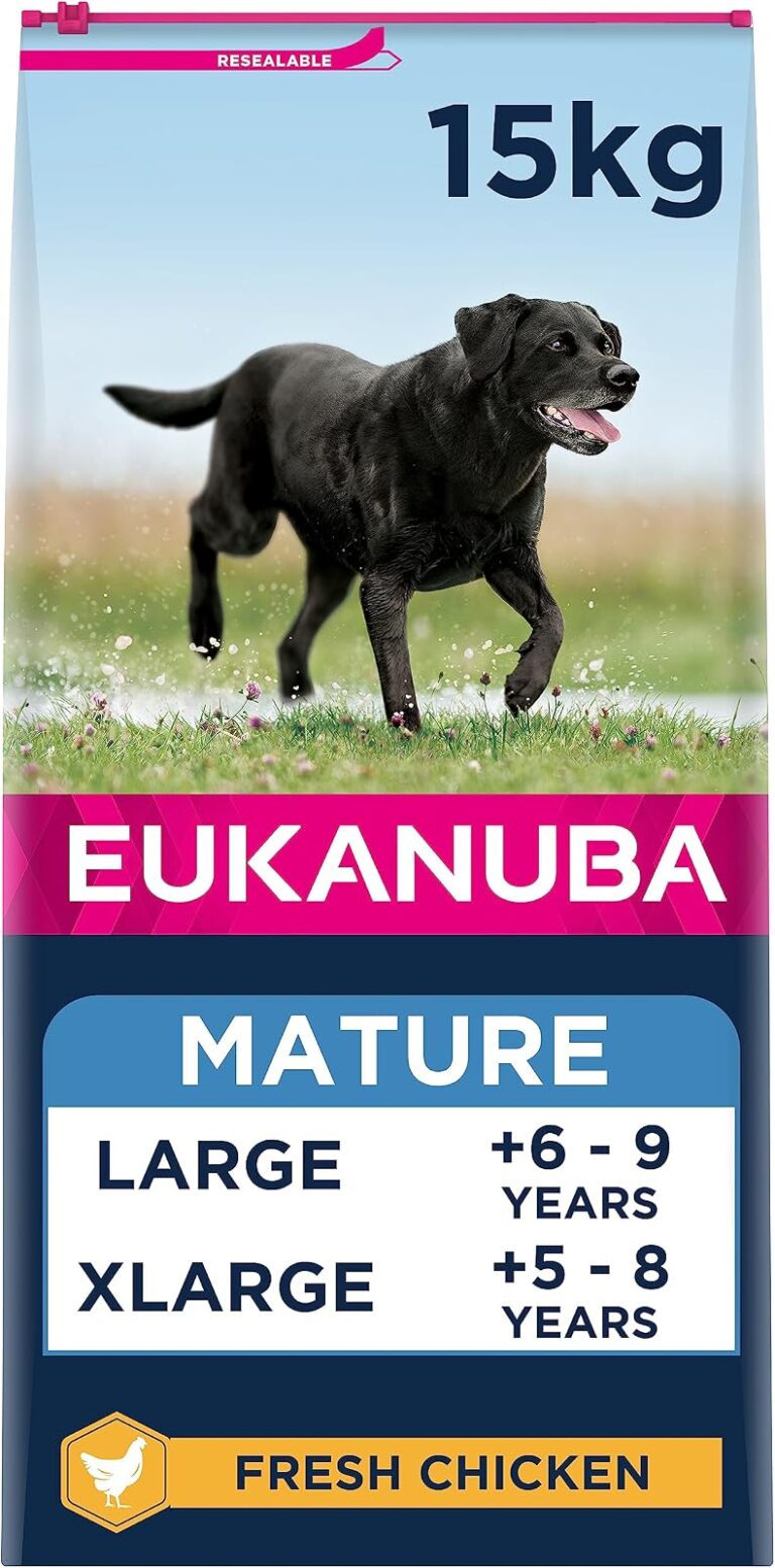 Eukanuba Complete Dry Dog Food for Mature Seniors Large Breeds with Fresh Chicken for Joint Support