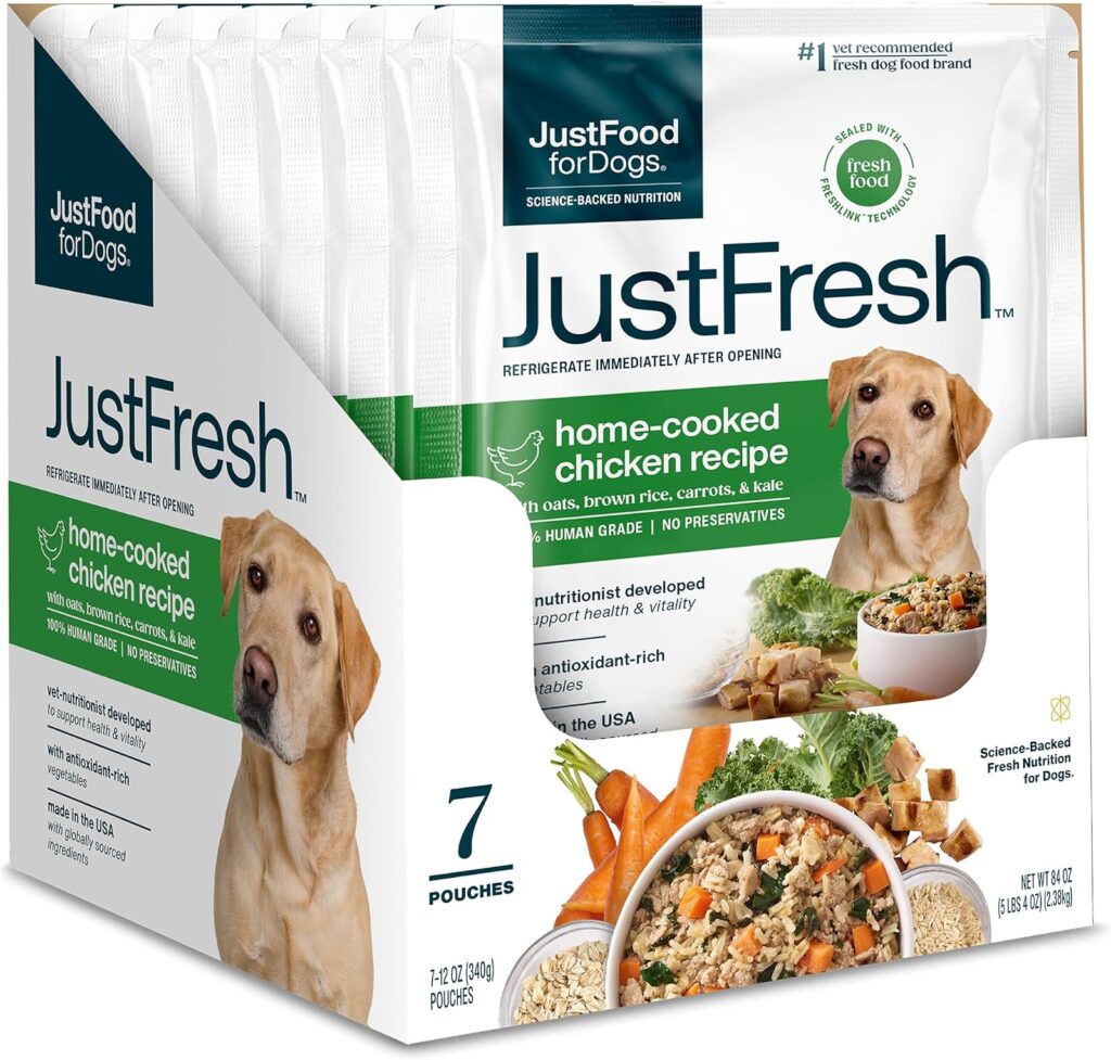 JustFoodForDogs JustFresh Chicken Recipe Fresh Food for Adult Dogs
