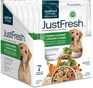 JustFoodForDogs JustFresh Chicken Recipe Fresh Food for Adult Dogs