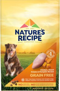 Nature’s Recipe Grain Free Dry Dog Food Chicken for Adult Dogs