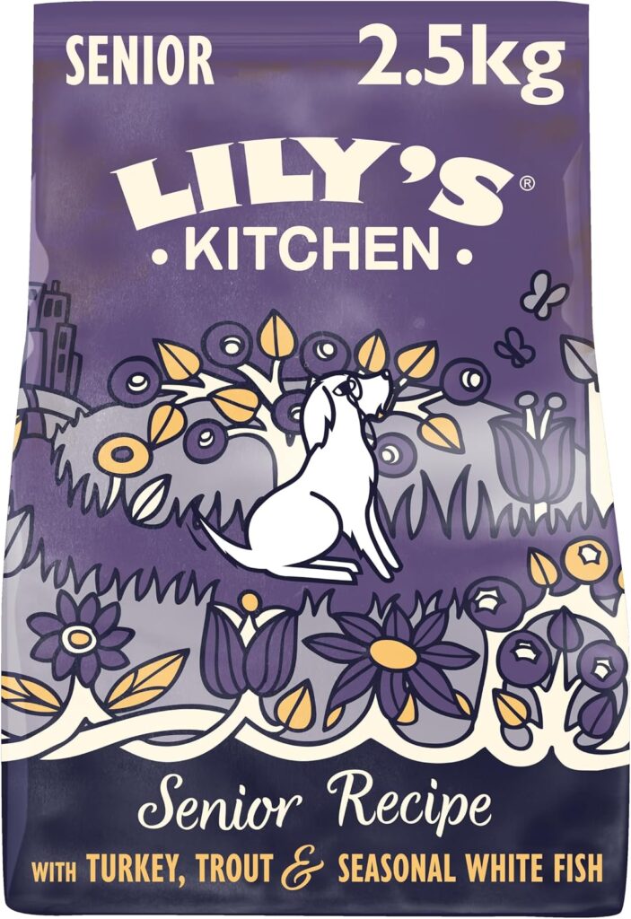 Lily’s Kitchen Senior Dry Dog Food Turkey and Trout for Older Dogs