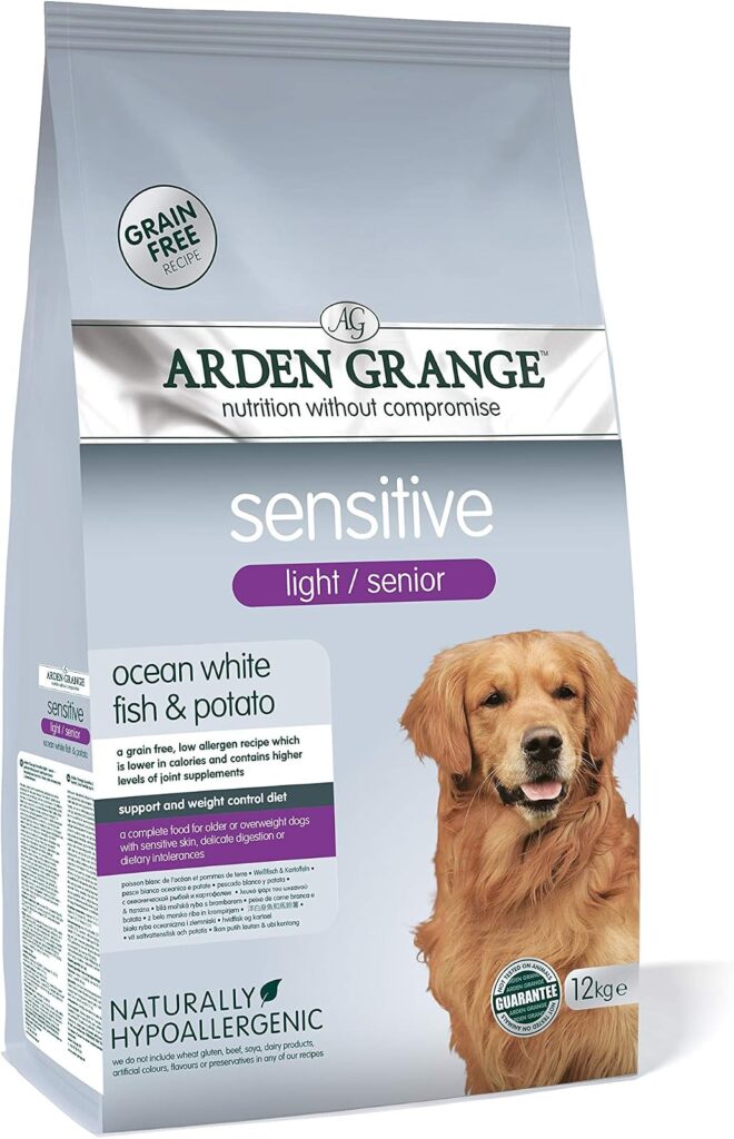Arden Grange Sensitive Light Senior Dry Dog Food for Older Dogs with Joint Care