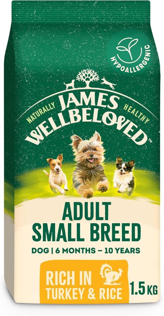 James Wellbeloved Hypoallergenic Dog Food for Small Breeds with Turkey
